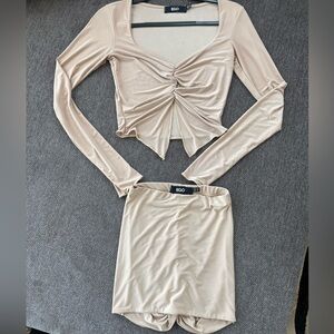 EGO Women's Tan Skirt Set